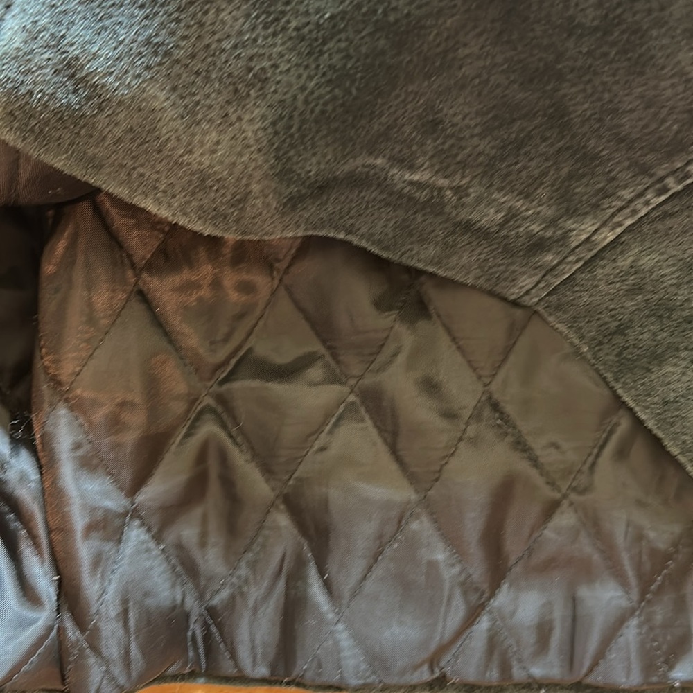 Vtg Y2K Relativity suede leather car coat. - Picture 5 of 6